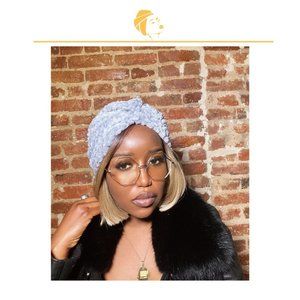 Handmade Faux Fur Hair Turban - Protective Styling & Costume